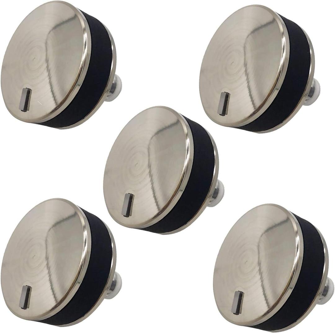 WB03X24360 Gas Stove Knob Compatible with GE Monogram Gas Cooktop Stove Knobs Replacement for WB03T10259 (5 Pack)