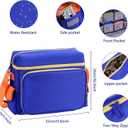 Carrying Case for Little Tikes Story Dream Machine, Travel Storage Bag for Story Books and Characters with Shoulder Strap, 2 Layers (Blue)