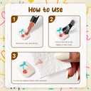 2026 Nail Art Pens for Painting Nails, 24 Pack 48 Colors Dual Tip Acrylic Paint Markers, Water-Based Quick-Dry Long Lasting Nail Art Markers, Acrylic Paint Pens for Home & Salon, DIY Crafts Draw Tool