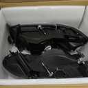 Headlights Compatible with 1994-2001 Dodge Ram 1500/1994-2002 Dodge Ram 2500 3500(DON'T Fit SPORT & Ram VAN Models) Clear Reflector Black Housing