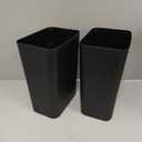 ITCPRL Bathroom Trash Can with Lid, 2 Pack 4 Gallons/15 Liters Garbage Can with Pop-Up Lid, Small Plastic Trash Can, Slim Trash Bin Waste Basket for Bathroom, Bedroom, Office, Living Room(Black)