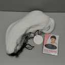 SUKRI White Bob Wig with Bangs Short Straight White Wigs for Women Silver White Bob Hair Wig for Party Cosplay Daily Use12Inch