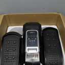 Under Desk Elliptical Machine, Electric Seated Pedal Exerciser, Mini Ellipse Leg Exerciser with Remoter, 12 Level Speeds, Forward & Reverse Direction, Manual & Auto Mode for Home Office (Black)