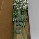 Serwalin 100 Pcs Mixed Artificial Eucalyptus Stems,Babys Breath Artificial Flowers Bulk with Faux Eucalyptus Leaves Greenery Stems for Wedding DIY Bouquets Floral Arrangement Home Decor