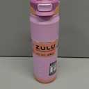 ZULU Powerfill Pro 24oz Stainless Steel Water Bottle with Quick Fill Lid, Triple Walled Vacuum Insulated Metal, Leak Proof Locking Lid, Sip and Chug, Reusable BPA Free, Sherbert