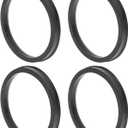 100.1mm to 87.1mm Car Wheel Hub Centric Rings Black Polycarbonate Wheels Center Shaft Shock Absorbing Hubrings 4 Pcs