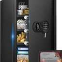 23.62'' Tall Extra Large Home Safe Box, Safe with Fireproof Waterproof Document Bag, Digital Keypad and 3 Removable Steel Shelves, Security Box for Money Medicines Jewelry Valuables (5.0 Cubic Feet)