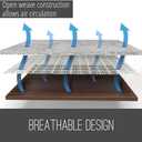 Ninja Rug Gripper Pad for Hardwood Floors, 8x10 FT, Slip Resistant Grip Pads for Hard Surfaces, Adds Cushion Under Carpet and Maximum Protection, Keeps Area Rugs and Carpets Safe and in Place on Floor