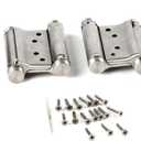 2Pcs Double Action Spring Hinge, Stainless Steel Self Closing Door Hinges, 3 inch Home Furniture Hardware for Saloon, Cafe Door, Swing Door