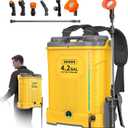 Battery Powered Backpack Sprayer Compatible with DeWalt 20V MAX Battery -100 PSI Electric Weed Sprayer 4.2 Gallon, Yard Garden Sprayer (No Battery) with Visible Water Level for Lawn, Garden, Yard