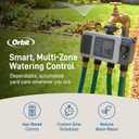 Orbit B-hyve XD 4-Port Smart Hose Watering Timer with Wi-Fi Hub - App Controlled Irrigation Timer - Smart WeatherSense Auto Watering - Multi Valve Yard Irrigation System - 24639
