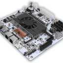 Mini-ITX Motherboard with Quad-Core 8-Thread Low Power CPU, Dual 2.5G LAN, 8 SATA, HDMI/DP 4K, PCIe x4, 2 M.2 NVMe, DDR4 RAM Home Server, NAS Storage, Firewall, Virtualization