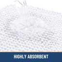 Arotive Bathroom Rugs 34" x 21", Ultra Soft Absorbent Chenille Bath Rugs, Non-Slip Rubber Backing, Machine Washable Bath Mats for Bathroom Floor, Tub and Shower, Home Decor Accessories, White