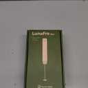 Maestri House Rechargeable Milk Frother with Stepless Speed Control, LunaFro Max Handheld Electric Foam Maker Waterproof Drink Mixer Foamer with Stand & Detachable Whisks for Lattes, Cappuccino (Black)