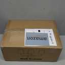 MOKATNG Bathroom Light Fixtures, 3-Light Matte Black Vanity Lights, Bathroom Lighting Fixtures Over Mirror with Flared White Fabric Shade, Modern Wall Sconces for Living Room Hallway