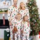 PATPAT Christmas Family Matching Pajama Sets Includes Christmas Socks - Perfect for Family Photos & Holiday Celebrations (M)