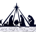 Decoration Sign Set with Wooden Base Indoor Outdoor Sculpture People Decor Silhouette Ornament for Holiday Garden Lawn Yard Xmas Home Table Shelf (Black)