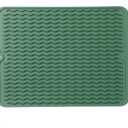 MicoYang Silicone Dish Drying Mat for Multiple Usage,Easy clean,Eco-friendly,Heat-resistant Silicone Mat for Kitchen Counter or Sink,Refrigerator or drawer liner Green L 16 inches x 12 inches