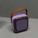 Mini Karaoke Machine for Kids Teen Adults, Kids Karaoke Machine with 2 Wireless Microphones and LED Lights Toys for Party, Home, Gifts for 4 5 6 7 8 9 10 11 12+ Years Girls Boys(Light Violet)