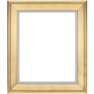 Creative Mark Elegant Plein Aire Gold Frame with Linen Liner, 16x20 Ornate Open Back Picture Frames, No Glass or Backing, Gessoed Wood, 2.75-inch Wide Moulding