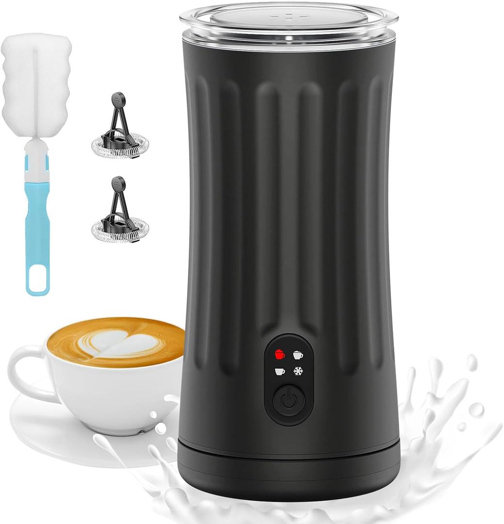 Milk Frother, 8.1oz/240ml Automatic Warm and Cold Foam Maker