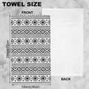 Hand Towels Set of 2 Aztec Hand Towels for Bathroom Soft Absorbent Decorative Hand Bath Towels Dish Towels for Kitchen Sports Gym Yoga Home Decor 14 x 28 in, Small