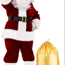 SHEJIZE Santa Claus Costume for Men Santa Costume Santa Suit Adults Men Santa Outfit, XL