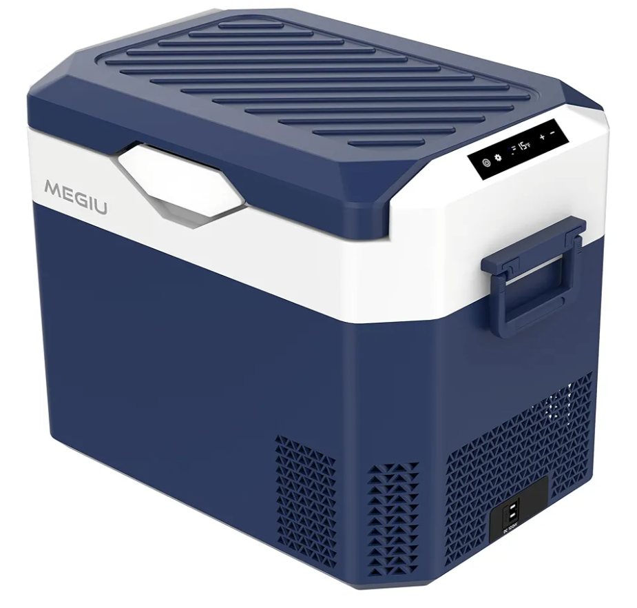 Car Refrigerator Portable 12V Fridge 32 Quart 12 Volt Freezer Compressor Cooler 12V/24V DC 110～240 V AC for Truck Van RV Camper SUV and Home Use