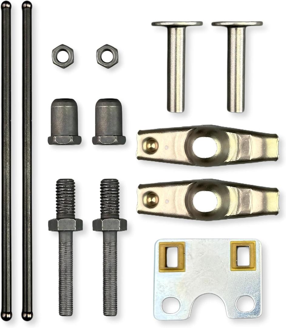 YAMAKATO GX390 Valve Rocker Arm Set For Honda GX270 GX340 11HP 13HP lawnmower engine part 14451-Z4M-000, 14431-ZE2-010, 14791-ZE2-010, 14410-ZE3-013, Come With Push Rod Guide Plate Valve Lifter