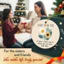 Soul Sister Christmas Ornament 2025, Love You Sister Gifts for Christmas, Birthday, Ceramic Ornaments for Family Reunion Decorations, Holiday Family Exchange Gifts for Sisters in Law