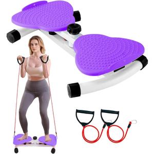 Waist Twister Machine Exercise, Twist Board for Exercise, Waist Twisting Machine, Adjustable Waist Twister Board Waist Sculptor Twist Exercise Machine, Ab Twister Board (Purple)
