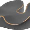 ProtoArc Seat Cushion, Office Chair Cushion for Sciatica, Coccyx Cushion, Ergonomic Memory Foam Seat Cushion for Car, Home, Pressure Relief Pad for Hip, Tailbone, All Day Comfort - Dark Gray