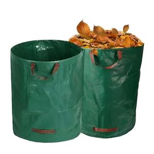 2-Pack 80 Gallon (33H x 26D Inches) Reusable Standable Yard Waste Bags with 4 Handles for Leaves, Debris, Grass Clippings, Garden 