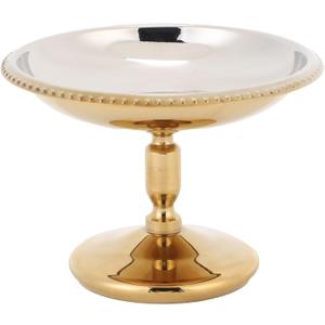 Stainless Steel Footed Ice Cream Cup, Serving Dessert Bowl, Tall Ice Cream Dish Mug Candy Sauce Cups for Snack Cereal Salad Fruit Pudding Party Yogurt Home, Gold