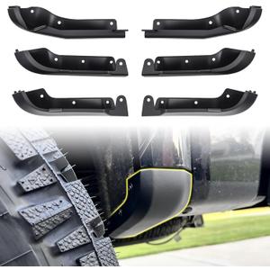 Mud Flap Delete Fit for GMC Sierra 2500/3500 2020-2026,Mud Guards Compatible with GMC Sierra 2500/3500HD Accessories 2020-2026 2WD/4WD Front & Rear Wheel Fender Mud Guard Delete Kit