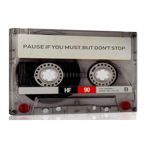 Pop Art Wall Decor Pause If You Must Motivational Canvas Wall Art HD Inspirational Print Poster Canvas Framed Artwork Gallery-Wrapped Modern Home Wall Decor Ready to Hang - 44x28 inches