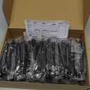 Ravinte 45 Pack Slim Square Bar Drawer Handles - 3-3/4 Inch Center to Center - Matte Black Cabinet Pulls