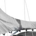Waterproof Mainsail Boom Cover,1200D Heavy Duty Sailboat Mainsail Cover UV Protection,Solution-Dyed Boom Cover for Sailboat with Storage Bag,Weather-Resistant,Fits Length 13'-14',Gray