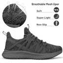 Abboos Sport Running Shoes for Women Mesh Breathable Gym Sneakers Trail Runners Fashion Sneakers Dark Grey Size 7