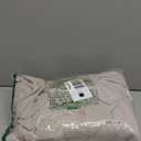 Lush Decor Linen Button Window Curtain Panel, Single, 40" W x 84" L, Grey - Country Curtains - Rustic Decor - Color Block Modern Farmhouse Curtains For Living Room, Bedroom & Dining Room