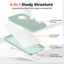2 x SUPFINE Designed for iPhone 16 Plus Case,Premium Liquid Silicone with [Soft Anti-Scratch Microfiber Lining][Upgraded Camera Protection] Slim Shockproof Phone Case for Men Women Girls,Aquamarine
