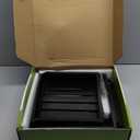 Bamboo 2 Tier Fruit Basket Stand for Kitchen Counter, Tiered Wooden Large Countertop Vegetable Fruit Holder with Banana Hook, Black