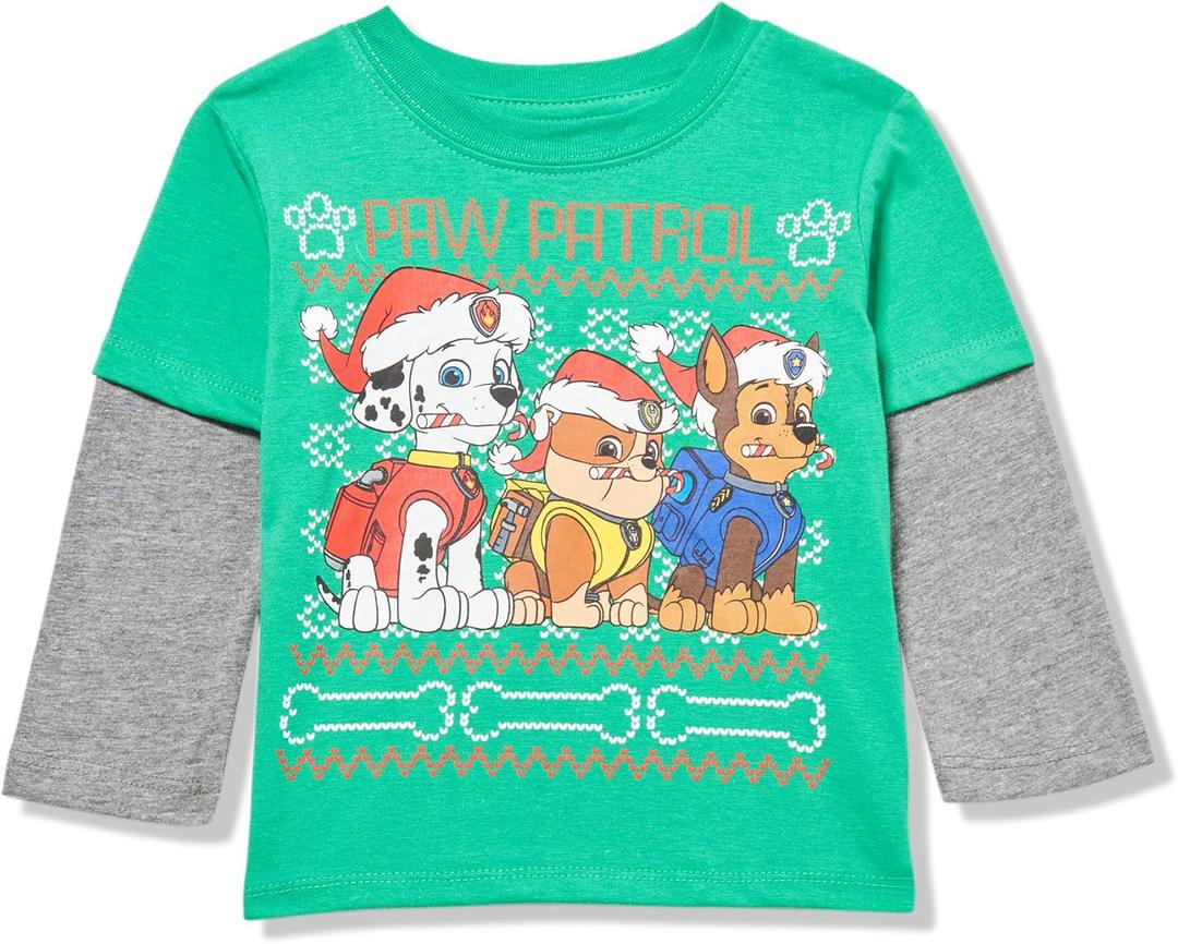 Nickelodeon Baby Boys' Long Sleeve Tee (18 Months, Green)