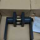 Estmoon 6 Pack Matte Black Door Handle, Keyless Interior Door Knobs Square Privacy Door Levers Heavy Duty Door Locks for Bedroom Bathroom, Reversible Interior Handles for Left & Right Handled Doors - Missing Pieces