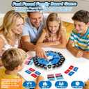 Word Game Family Board Games for Kids & Adults with 2 Modes,220 Topic Categories 24 Letters Pressing Games, Fun Fast-Paced Learning Game with English Pronunciation for Boys Girls Age 3+,35 Cards, Blue