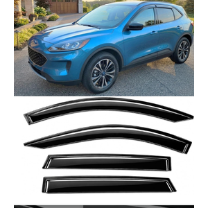 2020-2026 Tape-On Rain Guards for Ford Escape Extra Thick Side Window Deflector Visors S ST Line SE Sport Hybrid Platinum 2021 2022 2023 2024 2025