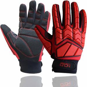 HANDLANDY Anti Vibration Gloves, SBR Padding, TPR Protector, Mechanic Work Gloves (Large, Black) (2X-Large (Pack of 1), Red) HANDLANDY Anti Vibration Gloves, SBR Padding, TPR Protector, Mechanic Work Gloves (Large, Black) (2X-Large (Pack of 1), Red)