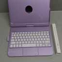 FUWANG Touch Keyboard Case for iPad (A16) 11th Generation 11 inch 2025&10th Gen 10.9 inch 2022, 360 Rotate for iPad 10th Generation Case with Keyboard, Backlit Keyboard Case with Pencil Holder,Purple