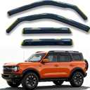 in-Channel Window Visors Vent Deflectors Compatible with Ford Bronco Sport 2021-2026 Window Rain Guards Sun Shades Dark Smoke 4pcs