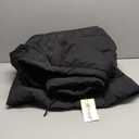 Women's Long Winter Puffer Coat Fleece Lining Waterproof Hooded Parka with Removable Belt (Medium, Black)